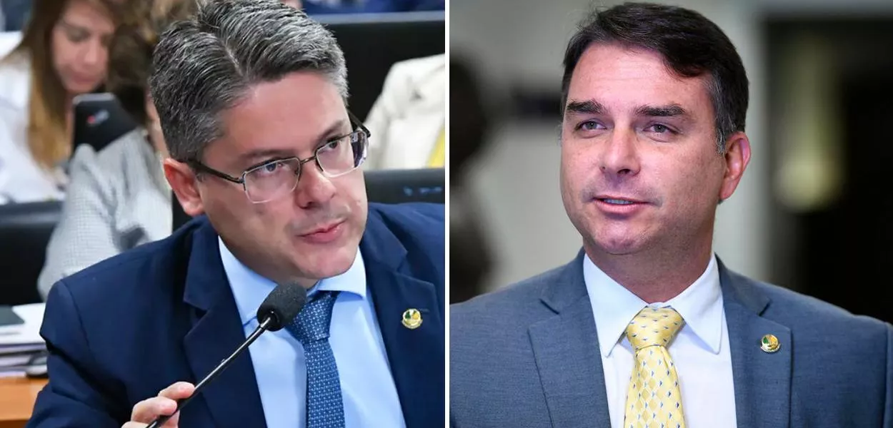 Alessandro Vieira e Flávio Bolsonaro (PL-RJ)