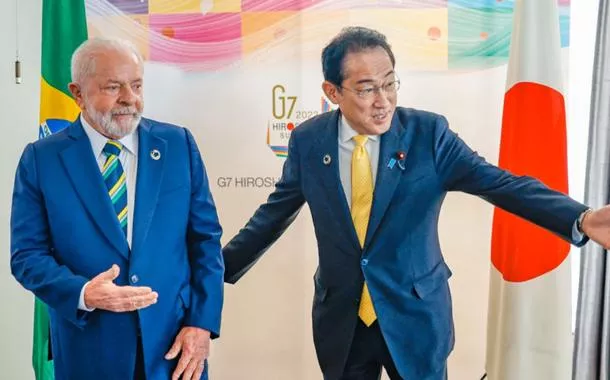 Lula e Fumio Kishida