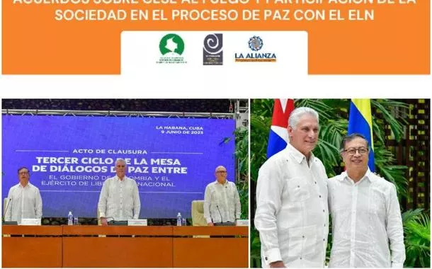 Parlamentares colombianos saúdam acordos de paz entre Governo e ELN