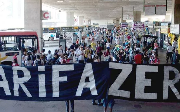 Protesto por tarifa zero no transporte público - 18/06/2023