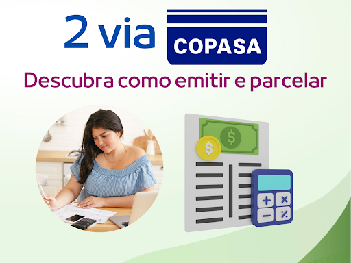 Copasa 2ª via: emissão e pagamento em até 12x