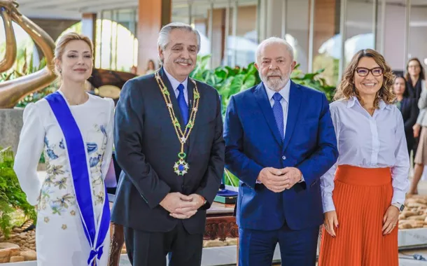 Fabiola Yáñez, Alberto Fernández, Luiz Inácio Lula da Silva, Janja da Silva