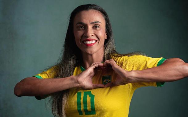 Jogadora Marta, da Seleção Brasileira de Futebol Feminino
