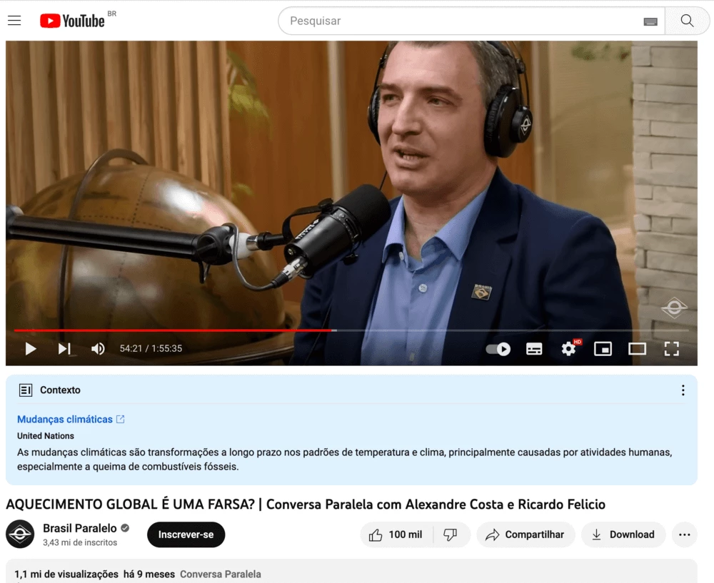 Ricardo Felício em entrevista ao Brasil Paralelo