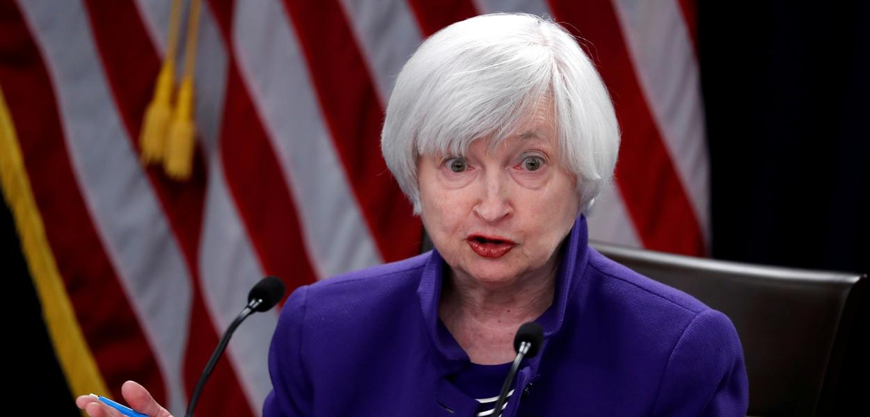 Janet Yellen, secretária do Tesouro dos EUA. REUTERS/Jonathan Ernst/File Photo
