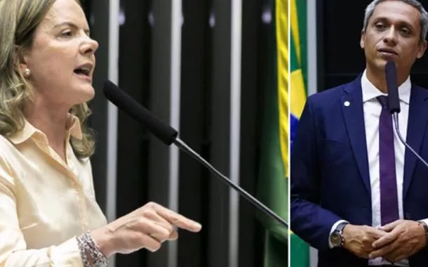Gleisi Hoffmann e Gustavo Gayer