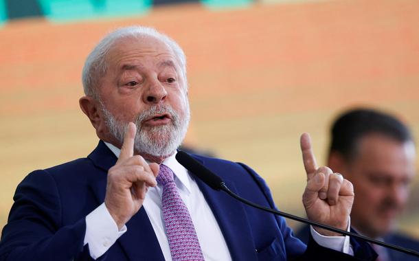 Presidente Luiz Inácio Lula da Silva durante cerimônia em Brasília - 27/06/2023 