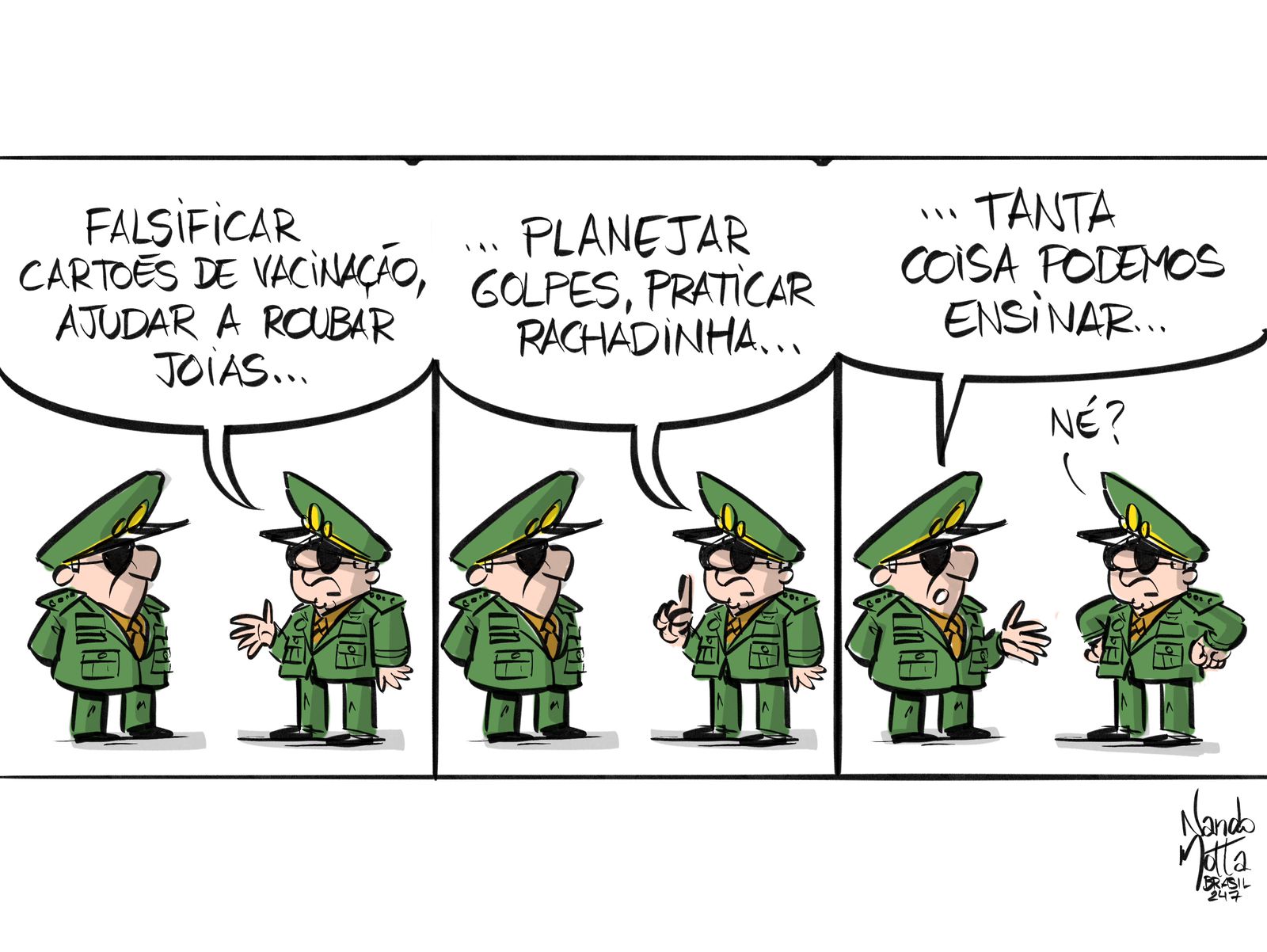 Educação cívico-militar bolsonarista - Nando Motta - Brasil 247