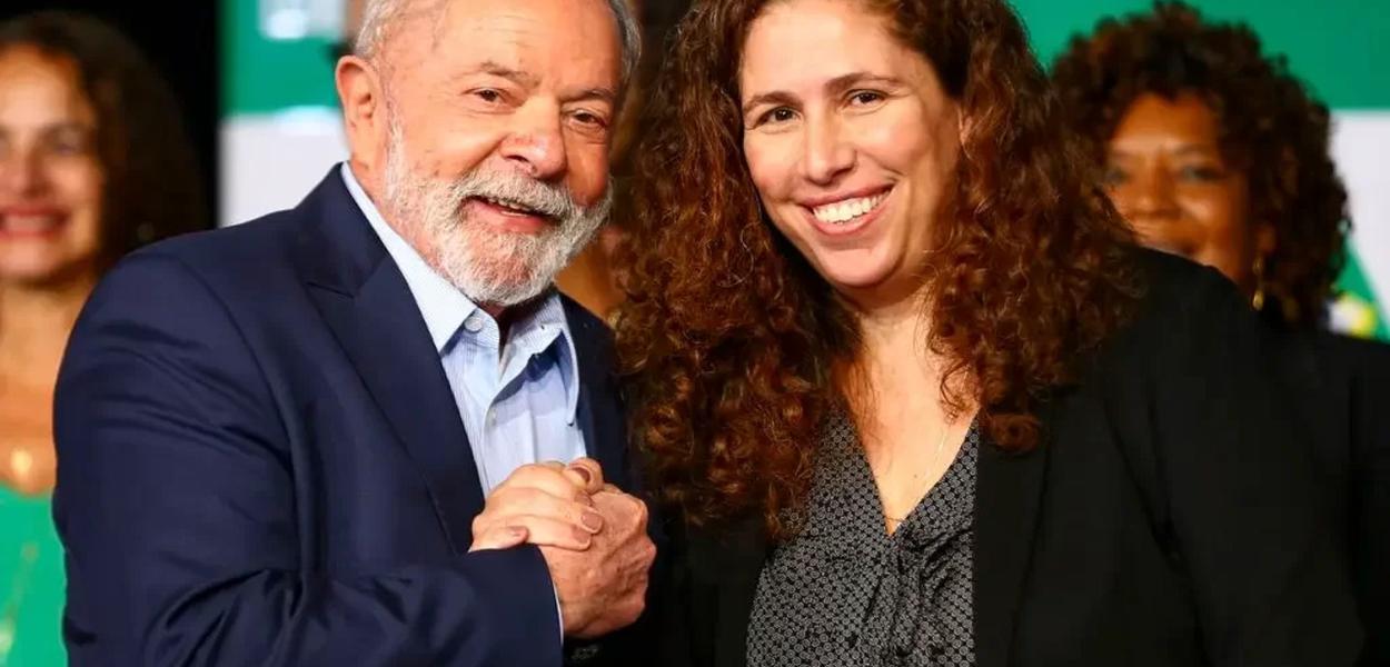 Presidente Luiz Inácio Lula da Silva e ministra da Gestão, Esther Dweck