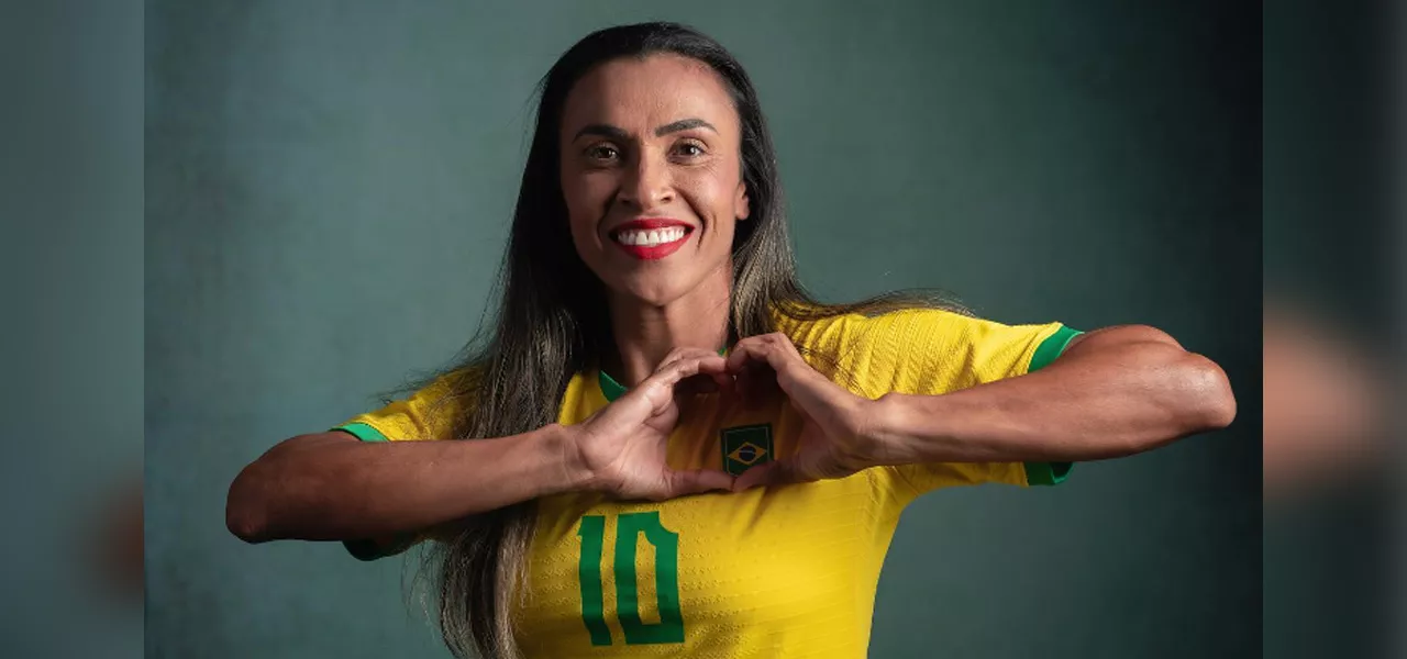 Marta, jogadora da seleção brasileira feminina de futebol. Foto: Reprodução (Instagram)