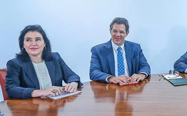 Simone Tebet, Fernando Haddad e Lula