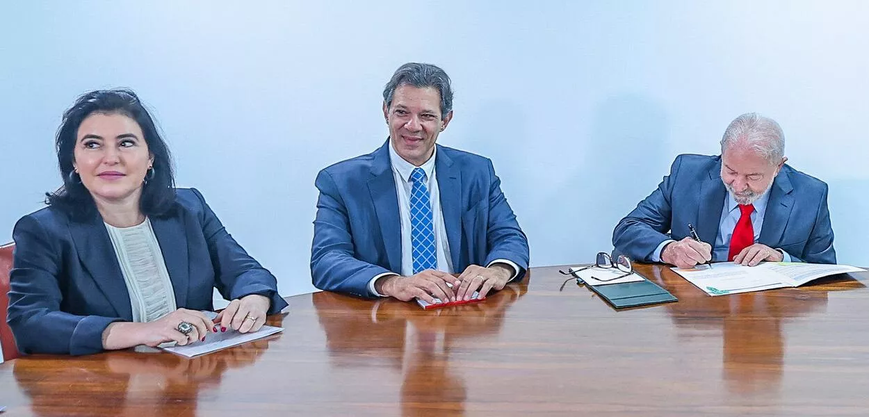 Simone Tebet, Fernando Haddad e Lula