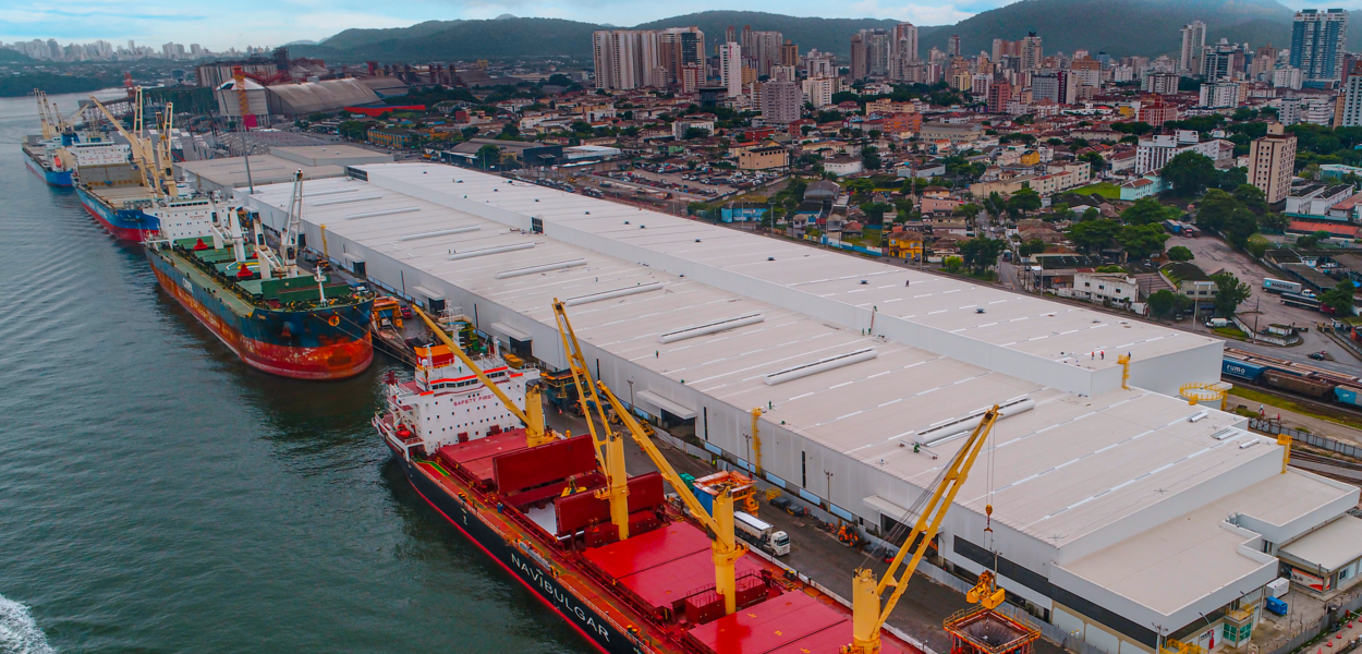 Porto de Santos (Foto: Divulgação) Porto de Santos