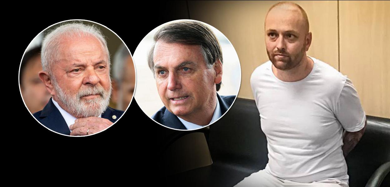 Montagem (da esq. para a dir.): Luiz Inácio Lula da Silva, Jair Bolsonaro e Walter Delgatti