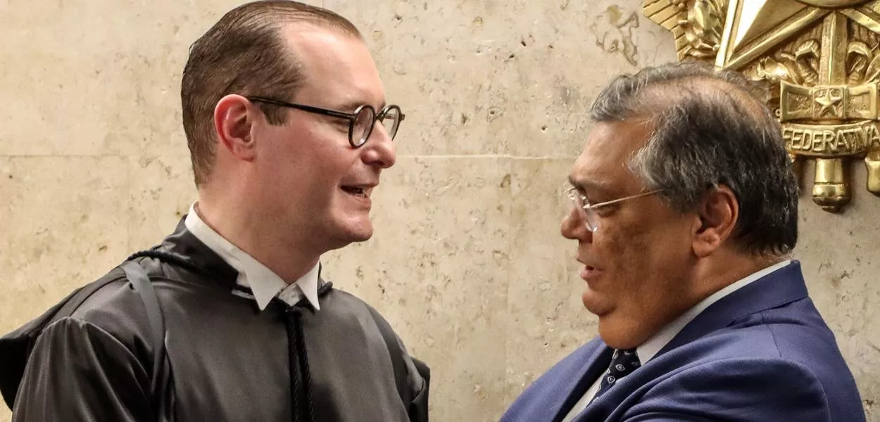 Cristiano Zanin Martins (à esq.) e Flávio Dino