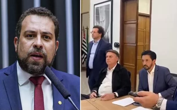 Guilherme Boulos, Ricardo Nunes e Jair Bolsonaro 