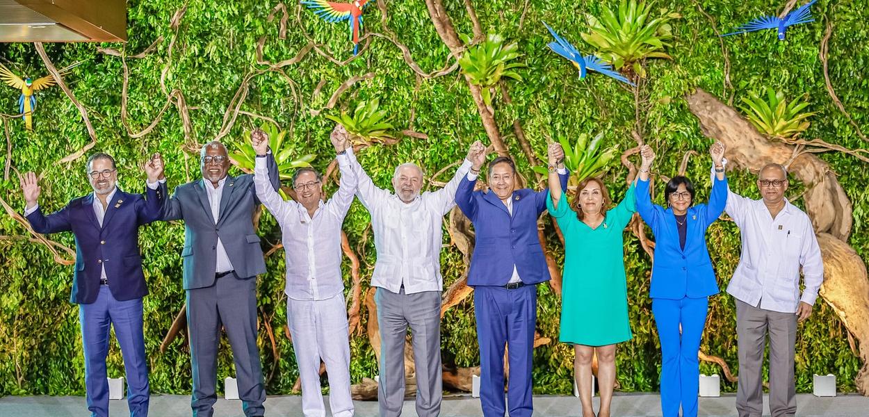
Belém (PA), 08.08.2023 - Presidente Lula participa da reunião dos Chefes de Estado e de Governo dos países signatários do Tratado de Cooperação Amazônica (TCA), em Belém (PA)