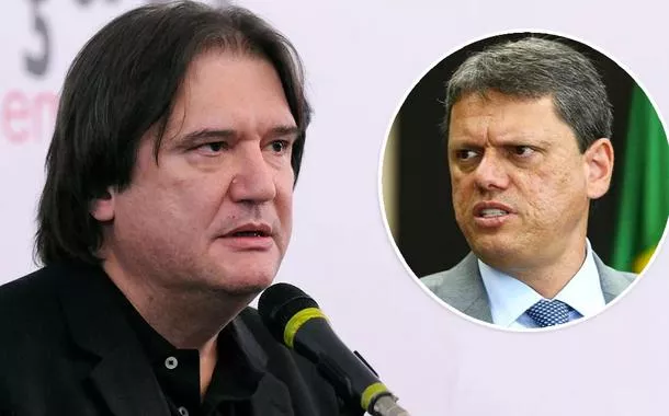 Pedro Serrano e Tarcísio de Freitas 