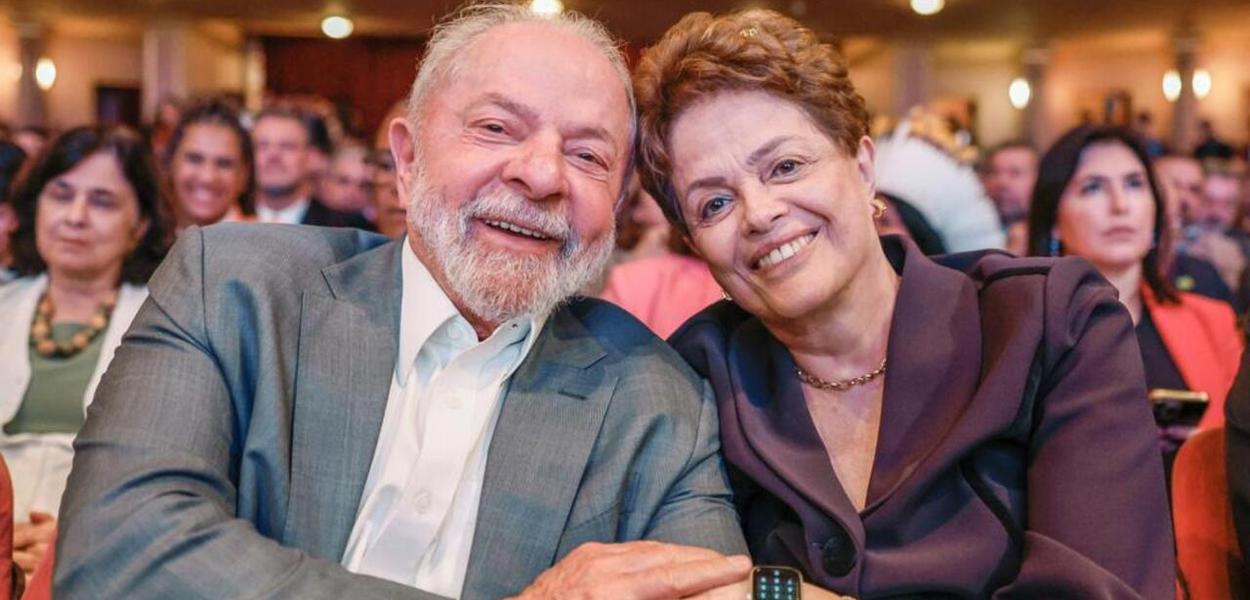 O presidente Lula e a ex-presidente Dilma Rousseff