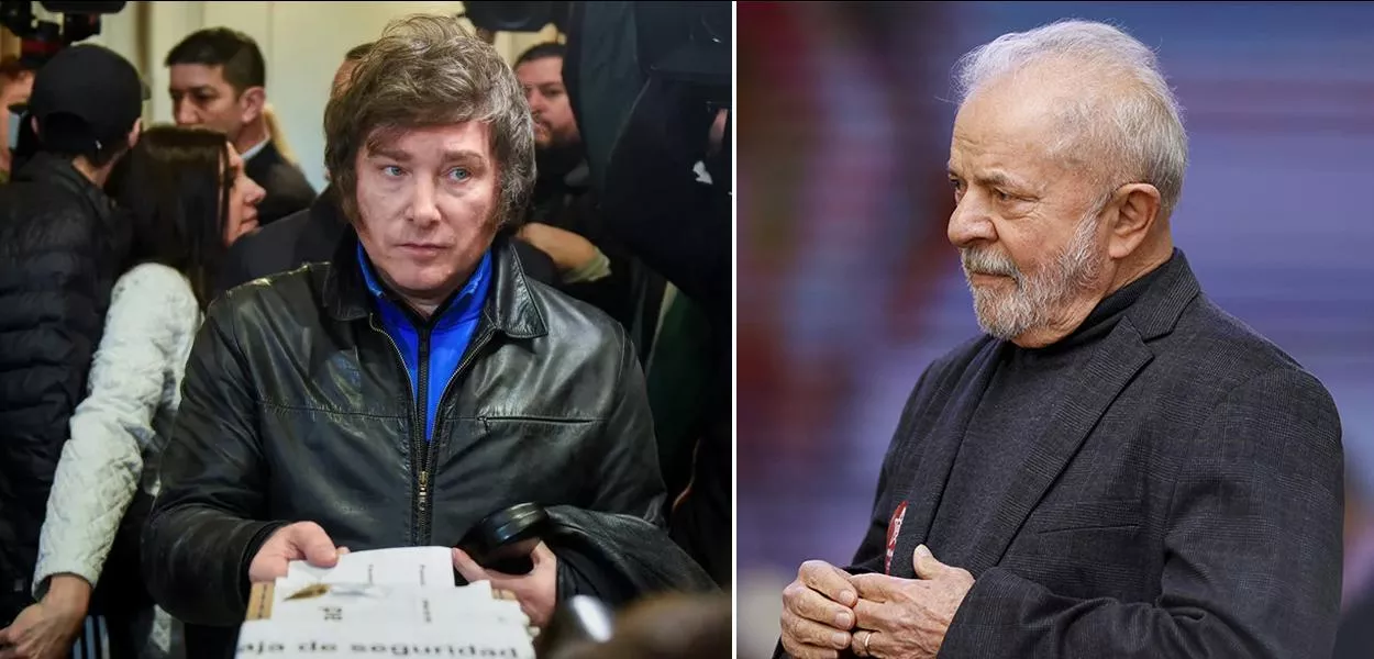 Javier Milei e Luiz Inácio Lula da Silva 