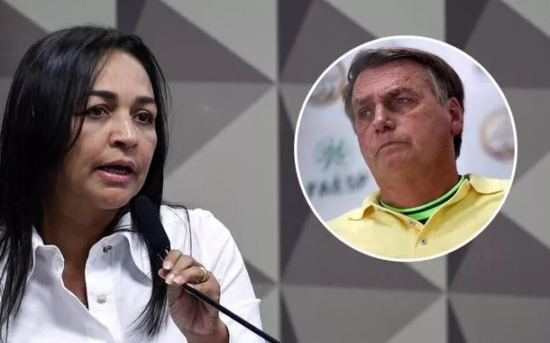 Eliziane Gama e Jair Bolsonaro 