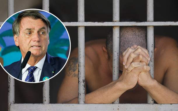 Jair Bolsonaro e detento em presídio 