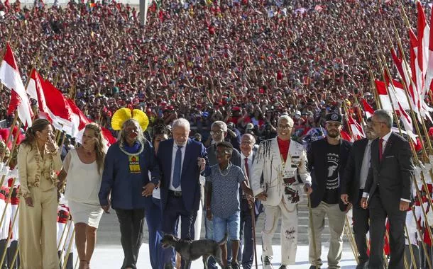 Cerimônia de posse do presidente da República, Luiz Inácio Lula da Silva no Palácio do Planalto 