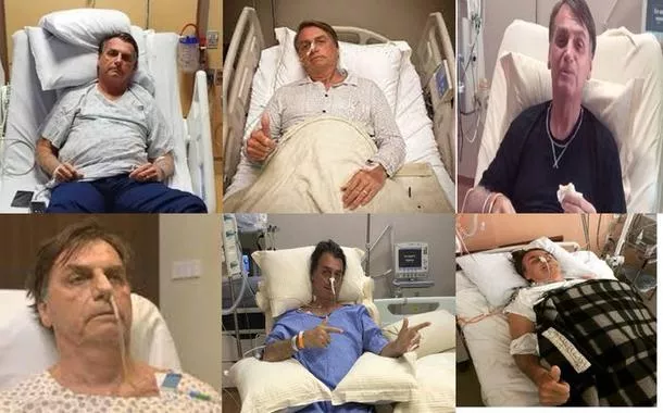Bolsonaro em suas internações