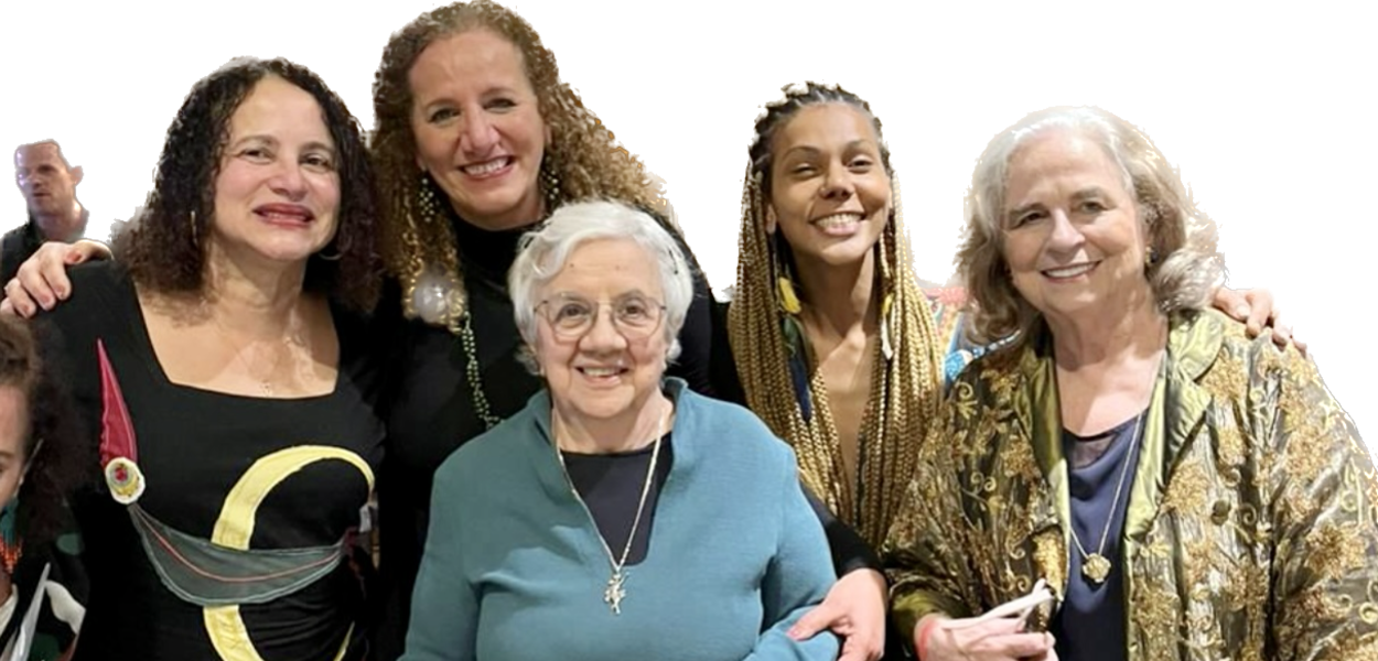 Luciana Santos, Jandira Feghali, Marília Guimarães, Dani Balbi e Hildegard Angel