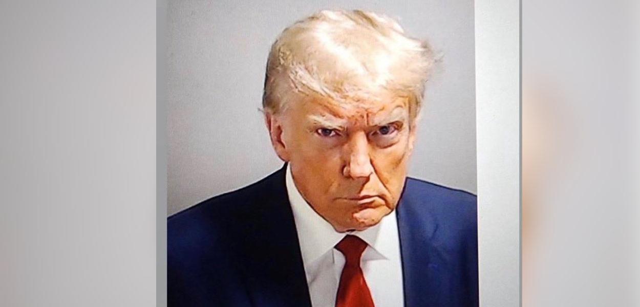 Ex-presidente dos EUA Donald Trump em foto preso