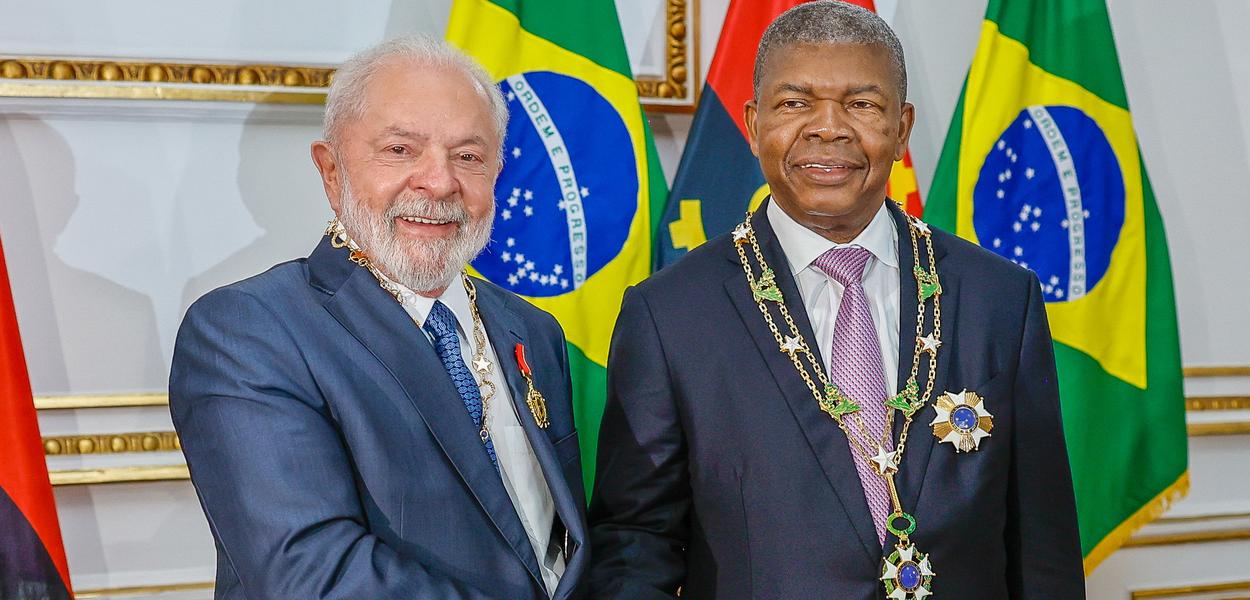 Presidente da República, Luiz Inácio Lula da Silva, e o presidente de Angola, João Lourenço