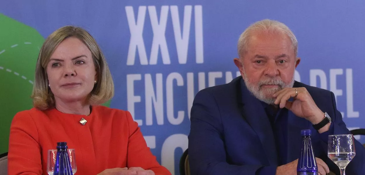 Gleisi Hoffmann e Lula