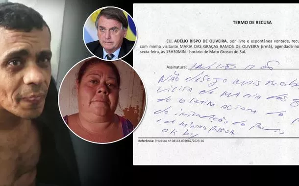 Irmã não consegue mais ver Adélio e presídio mostra bilhete em que estranhamente ele recusa visita