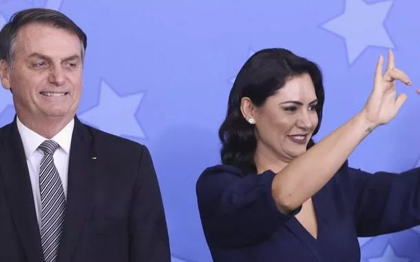 Jair Bolsonaro e Michelle Bolsonaro 