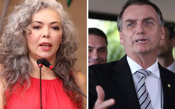 Liana Lins e Jair Bolsonaro