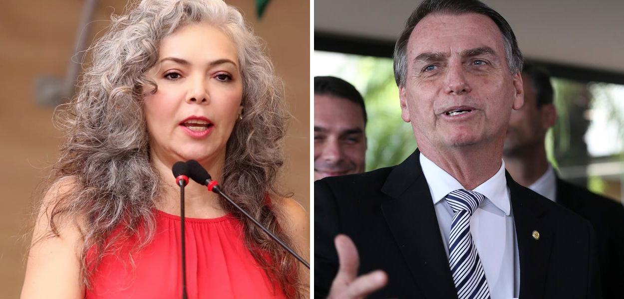 Liana Lins e Jair Bolsonaro