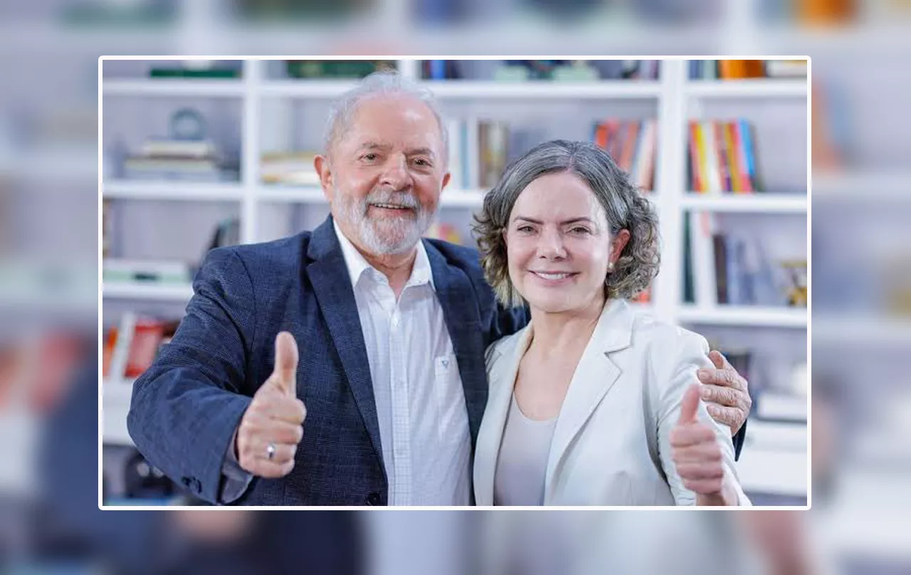 Luiz Inácio Lula da Silva e Gleisi Hoffmann