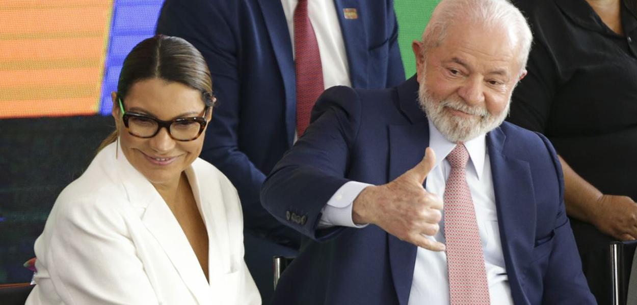 Primeira-dama Janja Lula da Silva e presidente Luiz Inácio Lula da Silva 
