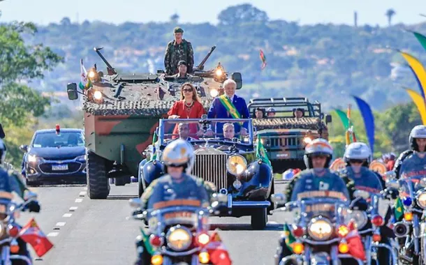 Esplanada pronta para a festa do 7 de Setembro em Brasília