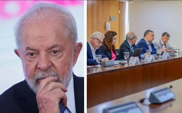 Luiz Inácio Lula da Silva e uma reunião de lideranças do governo federal