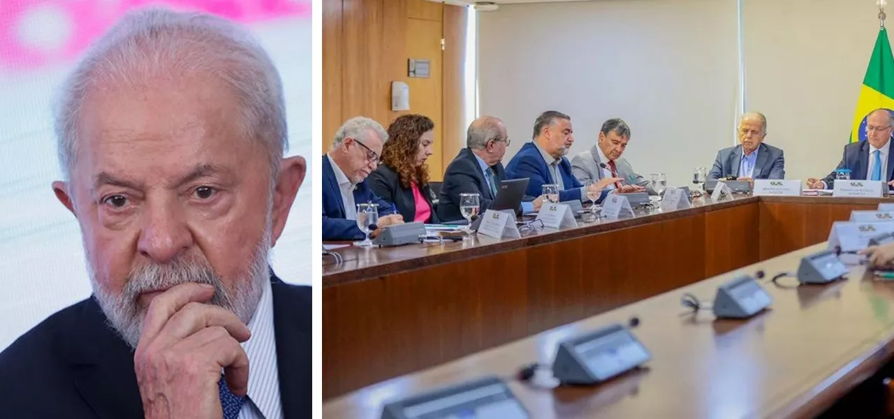 Luiz Inácio Lula da Silva e uma reunião de lideranças do governo federal