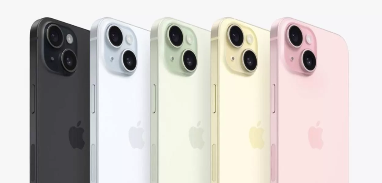 iPhone 15 de diferentes cores