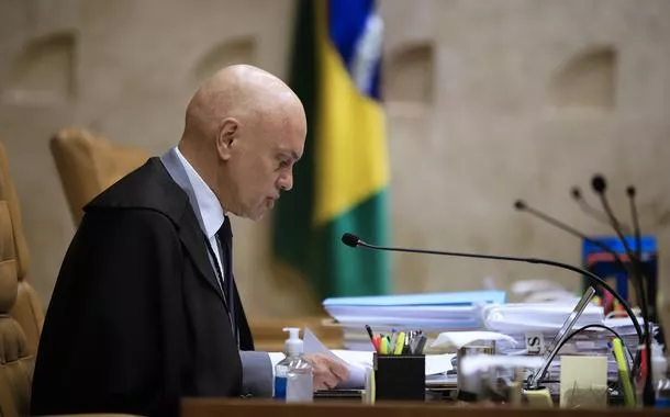 Ministro Alexandre de Moraes participa da sessão plenária do STF