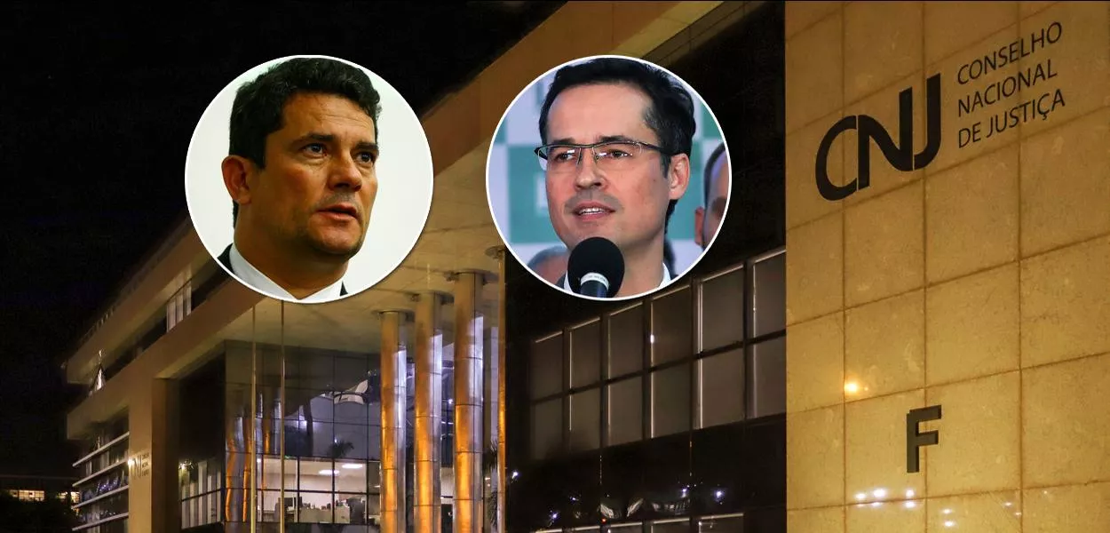 Sérgio Moro, Deltan Dallagnol e sede do Conselho Nacional de Justiça (CNJ) 
