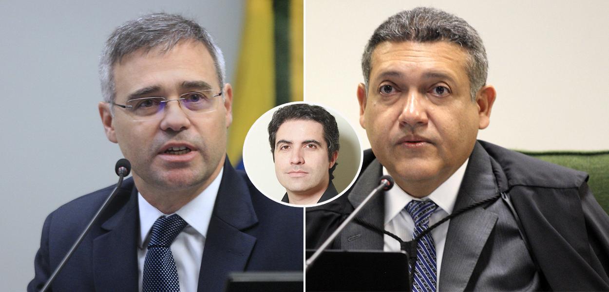 Montagem (da esq. para a dir.): André Mendonça, Bernardo Mello Franco e Kassio Nunes Marques