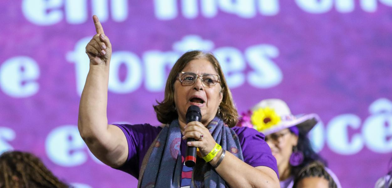 Brasília (DF), 15/08/2023 - Ministra das Mulheres, Cida Gonçalves participa da Abertura Oficial da 7ª Marcha das Margaridas