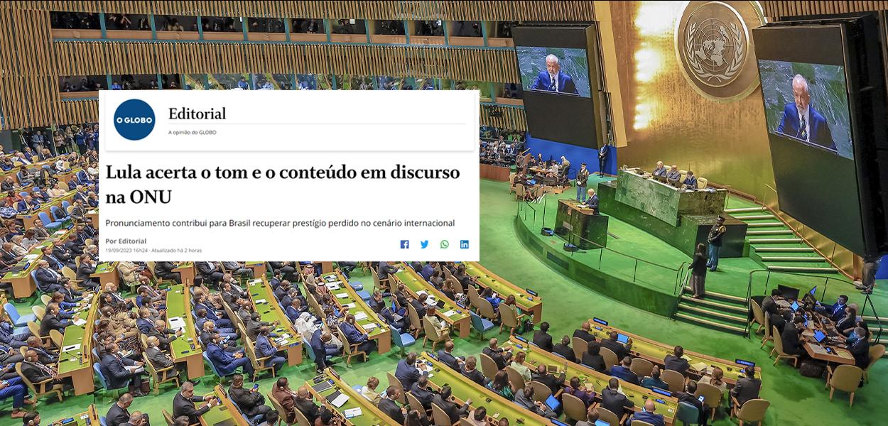 Editorial do Globo e Luiz Inácio Lula da Silva na abertura da 78ª Assembleia Geral da ONU