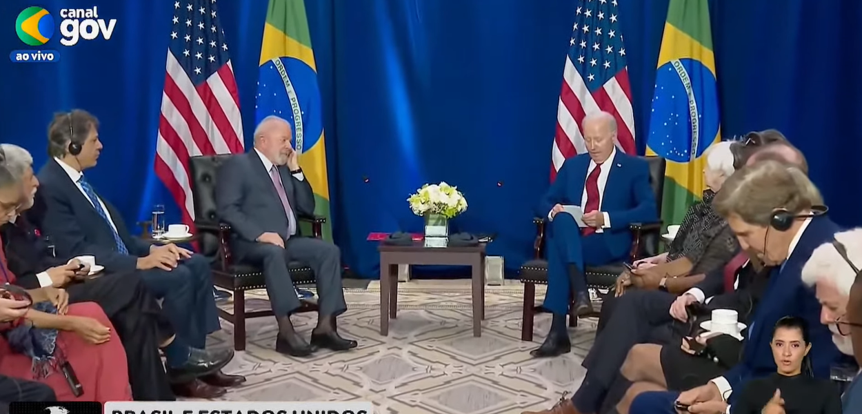 Lula e Joe Biden em reunião bilateral em Nova York
