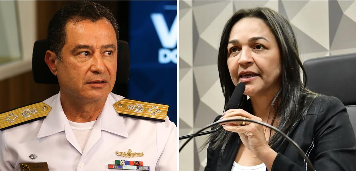 Almirante Almir Garnier e senadora Elliziane Gama