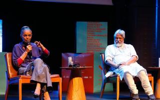 Marina Silva em fórum promovido pela Virada Sustentável, no Unibes Cultural, em São Paulo